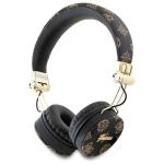Casti audio bluetooth Guess GUBH70EPOSMK, Peony Script Round Shape, ENC, Bluetooth 5.3, 300 mAh, IPX4, Negru 2 - lerato.ro