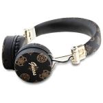 Casti audio bluetooth Guess GUBH70EPOSMK, Peony Script Round Shape, ENC, Bluetooth 5.3, 300 mAh, IPX4, Negru 3 - lerato.ro
