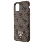Carcasa cu snur Guess GUHCN61P4TDSCPW Crossbody 4G Metal Logo compatibila cu iPhone 11 / XR, Maro 7 - lerato.ro
