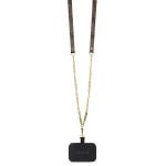 Carcasa cu snur Guess GUHCN61P4TDSCPW Crossbody 4G Metal Logo compatibila cu iPhone 11 / XR, Maro 8 - lerato.ro