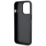 Carcasa cu snur Guess GUHCP13LP4TDSCPK Crossbody 4G Metal Logo compatibila cu iPhone 13 / 13 Pro, Negru 9 - lerato.ro