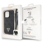Carcasa cu snur Guess GUHCP13LP4TDSCPK Crossbody 4G Metal Logo compatibila cu iPhone 13 / 13 Pro, Negru 10 - lerato.ro