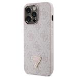 Carcasa cu snur Guess GUHCP13LP4TDSCPP Crossbody 4G Metal Logo compatibila cu iPhone 13 / 13 Pro, Roz 3 - lerato.ro