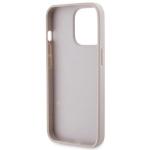 Carcasa cu snur Guess GUHCP13LP4TDSCPP Crossbody 4G Metal Logo compatibila cu iPhone 13 / 13 Pro, Roz 9 - lerato.ro