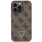 Carcasa cu snur Guess GUHCP13LP4TDSCPW Crossbody 4G Metal Logo compatibila cu iPhone 13 / 13 Pro, Maro 4 - lerato.ro