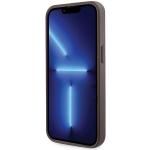 Carcasa cu snur Guess GUHCP13LP4TDSCPW Crossbody 4G Metal Logo compatibila cu iPhone 13 / 13 Pro, Maro 6 - lerato.ro