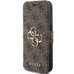 Husa Guess 4G Big Metal Logo compatibila cu iPhone 15 Pro, Maro 2 - lerato.ro