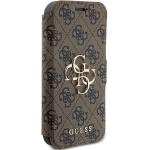 Husa Guess 4G Big Metal Logo compatibila cu iPhone 15 Pro, Maro 5 - lerato.ro