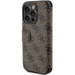 Husa Guess 4G Big Metal Logo compatibila cu iPhone 15 Pro, Maro 7 - lerato.ro
