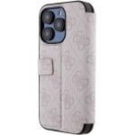 Husa Guess 4G Big Metal Logo compatibila cu iPhone 15 Pro Max, Roz 7 - lerato.ro