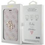 Husa Guess 4G Big Metal Logo compatibila cu iPhone 15 Pro Max, Roz 8 - lerato.ro