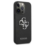 Husa Guess Saffiano 4G Metal Logo compatibila cu iPhone 13 Pro, Negru 5 - lerato.ro