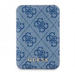 Baterie externa Guess 4G Metal Logo, 5000mAh, 15W, USB, USB-C, MagSafe, Albastru