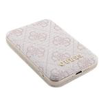 Baterie externa Guess 4G Metal Logo, 5000mAh, 15W, USB, USB-C, MagSafe, Roz 4 - lerato.ro