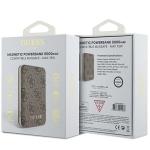Baterie externa Guess 4G Metal Logo, 5000mAh, 15W, USB, USB-C, MagSafe, Maro 5 - lerato.ro