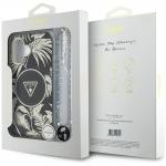 Carcasa Guess Palm Trees Triangle Pearl Strap cu MagSafe compatibila cu iPhone 16, Negru 8 - lerato.ro