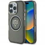 Carcasa Guess IML Metal Mountain Logo cu MagSafe compatibila cu iPhone 16 Pro, Negru 4 - lerato.ro