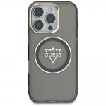 Carcasa Guess IML Metal Mountain Logo cu MagSafe compatibila cu iPhone 16 Pro, Negru 2 - lerato.ro