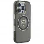 Carcasa Guess IML Metal Mountain Logo cu MagSafe compatibila cu iPhone 16 Pro, Negru 5 - lerato.ro