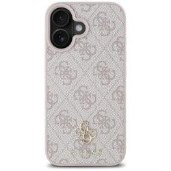 Carcasa Guess 4G Small Logo cu MagSafe compatibila cu iPhone 16, Roz