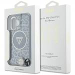 Carcasa Guess Leopard Triangle Cord Strap cu MagSafe compatibila cu iPhone 16, Negru 8 - lerato.ro