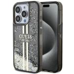 Carcasa Guess Liquid Glitter Gold Stripes compatibila cu iPhone 15 Pro, Negru 4 - lerato.ro