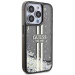 Carcasa Guess Liquid Glitter Gold Stripes compatibila cu iPhone 15 Pro, Negru 5 - lerato.ro