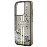 Carcasa Guess Liquid Glitter Gold Stripes compatibila cu iPhone 15 Pro, Negru 7 - lerato.ro