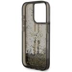 Carcasa Guess Liquid Glitter Gold Stripes compatibila cu iPhone 15 Pro, Negru 8 - lerato.ro