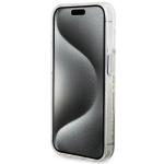 Carcasa Guess Liquid Glitter Gold Stripes compatibila cu iPhone 15 Pro, Transparent 6 - lerato.ro