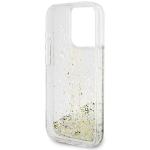 Carcasa Guess Liquid Glitter Gold Stripes compatibila cu iPhone 15 Pro, Transparent 8 - lerato.ro