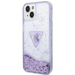 Carcasa Guess Liquid Glitter Palm Collection compatibila cu iPhone 14 Plus, Mov 3 - lerato.ro