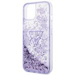 Carcasa Guess Liquid Glitter Palm Collection compatibila cu iPhone 14 Plus, Mov 7 - lerato.ro