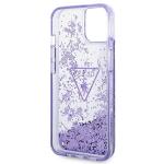 Carcasa Guess Liquid Glitter Palm Collection compatibila cu iPhone 14 Plus, Mov 8 - lerato.ro
