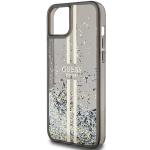 Carcasa Guess Liquid Glitter Gold Stripes compatibila cu iPhone 15/14/13, Negru 7 - lerato.ro