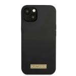 Carcasa Guess Silicone Logo Plate cu MagSafe compatibila cu iPhone 13 Mini, Negru 2 - lerato.ro