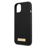 Carcasa Guess Silicone Logo Plate cu MagSafe compatibila cu iPhone 13 Mini, Negru 7 - lerato.ro