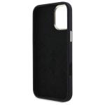 Carcasa Guess Silicone Logo Strass 4G compatibila cu iPhone 16, Negru 8 - lerato.ro