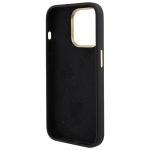Carcasa Guess Silicone Logo Strass 4G compatibila cu iPhone 15 Pro, Negru 8 - lerato.ro