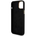 Carcasa Guess Silicone Logo Strass 4G compatibila cu iPhone 15, Negru 8 - lerato.ro