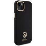 Carcasa Guess Silicone Logo Strass 4G compatibila cu iPhone 14 Plus/15 Plus, Negru 5 - lerato.ro