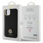 Carcasa Guess Silicone Logo Strass 4G compatibila cu iPhone 14 Plus/15 Plus, Negru 9 - lerato.ro