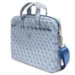 Geanta laptop Guess Saffiano 4G Triangle Logo compatibila cu laptop 16 inch, Albastru 3 - lerato.ro