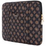 Husa din piele ecologica Guess Sleeve Peony Pocket Triangle compatibila cu laptop 14 inch, Negru 3 - lerato.ro