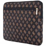 Husa din piele ecologica Guess Sleeve Peony Pocket Triangle compatibila cu laptop 14 inch, Negru 5 - lerato.ro