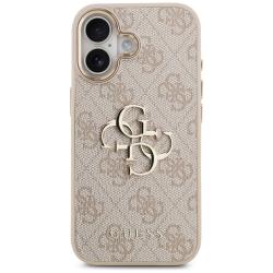 Carcasa din piele Guess Big 4G Classic Logo compatibila cu iPhone 17, Rose Gold