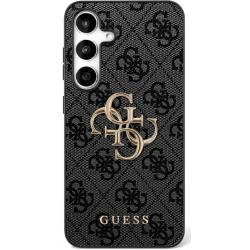 Carcasa din piele Guess Big 4G Classic Logo compatibila cu Samsung Galaxy S25 FE, Negru