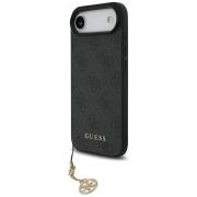 Carcasa Guess 4G Charms Collection cu MagSafe compatibila cu iPhone 17 Air, Negru