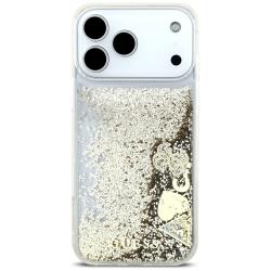 Carcasa Guess Liq. Glitter 4 Charms compatibila cu iPhone 17 Pro Max, Gold