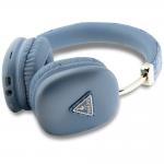 Casti wireless Guess Triangle Logo 4G, over the ear, Bluetooth 5.3, timp incarcare 2h, autonomie totala 32h, 300mAh, IPX4, USB-C, Albastru 3 - lerato.ro